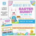 EASTER BUNNY BRUNCH & EGG HUNT FUNDRAISER FLYER